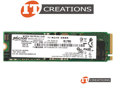 MICRON 960GB 96-LAYER TLC PCIE GEN3 X4 NVME M.2 2280 7300 PRO SERIES 96 LAYER 3D TRIPLE LEVEL CELL NAND READS 2400MB/S WRITES 850MB/S SOLID STATE DRIVE SSD - KEY M PCI-E 3.0 NON VOLATILE MEMORY EXPRESS ( DUAL LABEL / DELL / MICRON ) video