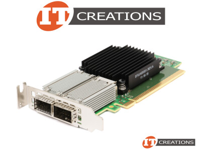 DELL PLUS / NVIDIA CONNECTX-5 EN NIC 100GBE DUAL PORT QSFP28 PCI-E 3.0 X16 NETWORK INTERFACE CARD ( CX5 ) - MELLANOX CX516A 100GB/S ETHERNET 2-PORT / 100GQSFP 2P / DP100 PCIE GEN3 ( 2 ) TWO QUAD SMALL FORM FACTOR PLUGGABLE 28 TRANSCEIVER SLOTS video
