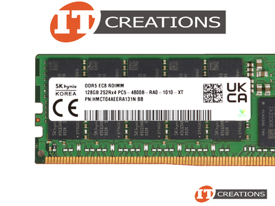 DELL COMPATIBLE 128GB PC5-38400 DDR5-4800B-R REGISTERED ECC / EC8 2S2RX4 CL40 288 PIN 1.1V MEMORY MODULE ( PC5-4800B-R ) ( ERROR CORRECTION CODE 80 BIT ) ( DIMM, 128G, 4800, 4RX4, 16G, DDR5, R ) video