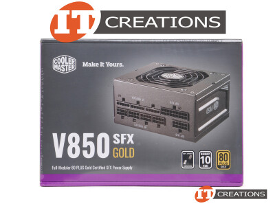COOLER MASTER POWER SUPPLY 850W 100-240V 12-6A 50-60HZ V850 SFX GOLD - 80 PLUS GOLD OUPUT +5V 20A +3.3V 20A +12V 70.8A -12V 0.3A +5VSB 3A ( REVISION 2 JAPANESE CAPACITOR FEATURE ) video