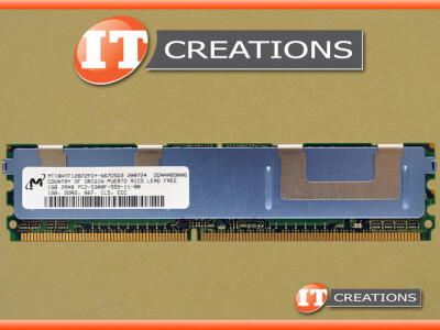 MICRON 1GB 2RX8 PC2-5300F FULLY BUFFERED ECC DDR2-667 MEMORY MODULE video