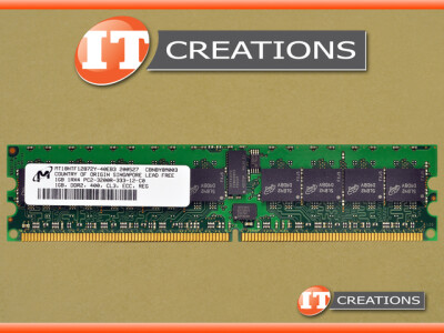 MICRON 1GB 1RX4 PC2-3200R REGISTERED ECC DDR2-400 MEMORY MODULE video