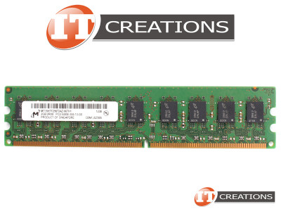 MICRON 2GB PC2-5300E DDR2-667 UNBUFFERED ECC 2RX8 CL5 240 PIN 1..8V MEMORY MODULE video