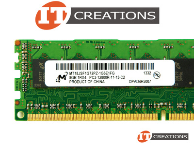MICRON 8GB PC3-12800R DDR3-1600 REGISTERED ECC 1RX4 CL11 240 PIN 1.5V MEMORY MODULE video