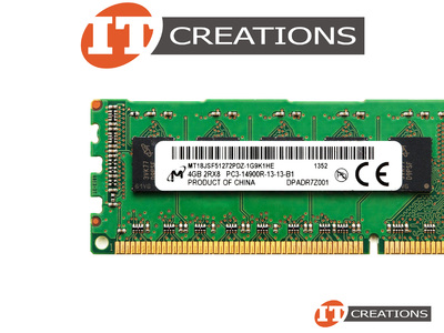 MICRON 4GB PC3-14900R DDR3-1866 REGISTERED ECC 2RX8 CL13 240 PIN 1.5V MEMORY MODULE video