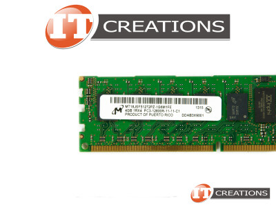 MICRON 4GB PC3-12800R DDR3-1600 REGISTERED ECC 1RX4 CL11 240 PIN 1.5V MEMORY MODULE video