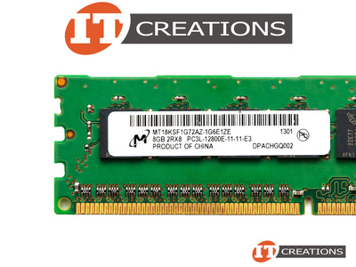 MICRON 8GB PC3L-12800E DDR3-1600 UNBUFFERED ECC 2RX8 CL11 240 PIN 1.35V LOW VOLTAGE MEMORY MODULE video