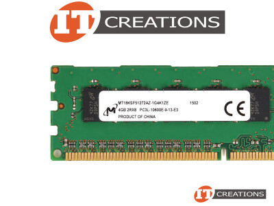 MICRON 4GB PC3L-10600E DDR3-1333 UNBUFFERED ECC 2RX8 CL9 240 PIN 1.35V LOW VOLTAGE MEMORY MODULE video
