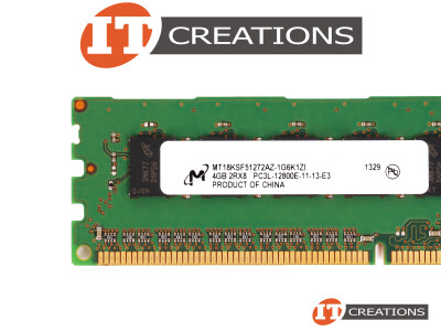 MICRON 4GB PC3L-12800E DDR3-1600 UNBUFFERED ECC 2RX8 CL11 240 PIN 1.35V LOW VOLTAGE MEMORY MODULE video