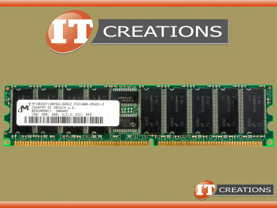 MICRON 1GB PC2100 184 PIN DIMM DDR SDRAM 128 MEG X 72 ECC MEMORY MODULE video