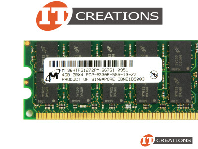 MICRON 4GB 2RX4 PC2-5300P REGISTERED ECC DDR2-667 DUAL RANK MEMORY MODULE video