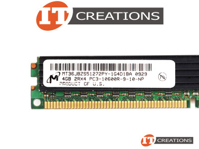MICRON 4GB PC3-10600R DDR3-1333 REGISTERED ECC 2RX4 CL9 240 PIN 1.5V VERY LOW PROFILE MEMORY MODULE VLP video