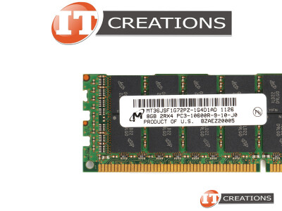MICRON 8GB PC3-10600R DDR3-1333 REGISTERED ECC 2RX4 CL9 240 PIN 1.5V MEMORY MODUDLE video