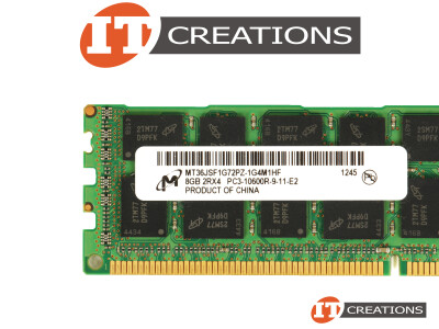 MICRON 8GB PC3-10600R DDR3-1333 REGISTERED ECC 2RX4 CL9 240 PIN MEMORY MODULE video