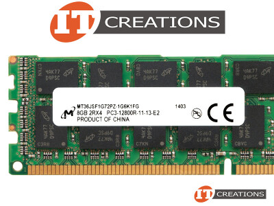 MICRON 8GB PC3-12800R DDR3-1600 REGISTERED ECC 2RX4 CL11 240 PIN 1.5V MEMORY MODULE video