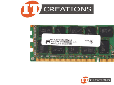 MICRON 8GB PC3-12800R DDR3-1600 REGISTERED ECC 2RX4 CL11 240 PIN 1.5V MEMORY MODULE video