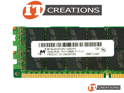 MICRON 16GB PC3-12800R DDR3-1600 REGISTERED ECC 2RX4 CL11 240 PIN 1.5V MEMORY MODULE video