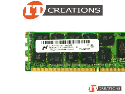 MICRON 16GB PC3-12800R DDR3-1600 REGISTERED ECC 2RX4 CL11 240 PIN 1.5V MEMORY MODULE video