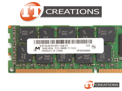 MICRON 16GB PC3-12800R DDR3-1600 REGISTERED ECC 2RX4 CL11 240 PIN 1.5V MEMORY MODULE video