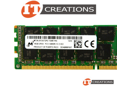 MICRON 16GB PC3-14900R DDR3-1866 REGISTERED ECC 2RX4 CL13 240 PIN 1.5V MEMORY MODULE video