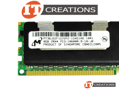 MICRON 8GB PC3-10600R DDR3-1333 REGISTERED ECC 2RX8 CL9 240 PIN 1.5V MEMORY MODULE video