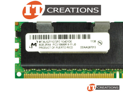 MICRON 8GB PC3-10600R DDR3-1333 REGISTERED ECC 2RX4 CL9 240 PIN MEMORY MODULE video
