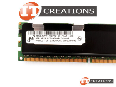 MICRON 4GB PC3-8500R DDR3-1066 REGISTERED ECC 4RX8 CL7 240 PIN 1.5V MEMORY MODULE video
