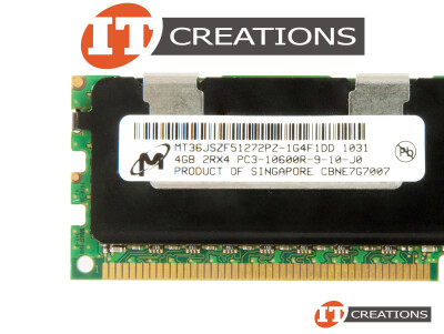 MICRON 4GB PC3-10600R DDR3-1333 REGISTERED ECC 2RX4 CL9 240 PIN MEMORY MODULE video