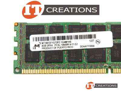 MICRON 8GB PC3L-10600R DDR3-1333 REGISTERED ECC 2RX4 CL9 240 PIN 1.35V LOW VOLTAGE MEMORY MODULE video