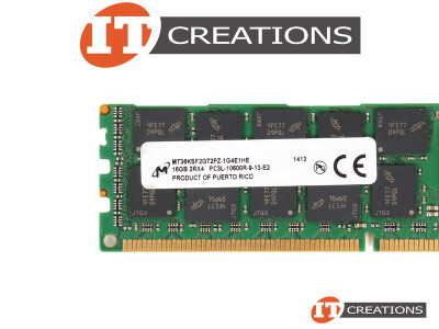 MICRON 16GB PC3L-10600R DDR3-1333 REGISTERED ECC 2RX4 CL9 240 PIN 1.35V LOW VOLTAGE MEMORY MODULE video