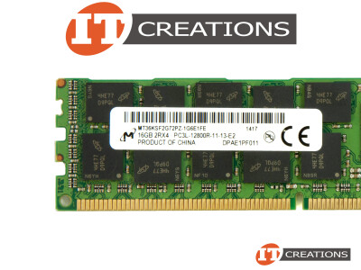 MICRON 16GB PC3L-12800R DDR3-1600 REGISTERED ECC 2RX4 CL11 1.35V LOW VOLTAGE MEMORY MODULE video