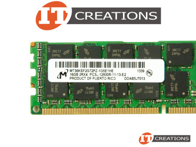 MICRON 16GB PC3L-12800R DDR3-1600 REGISTERED ECC 2RX4 CL11 240 PIN 1.35V LOW VOLTAGE MEMORY MODULE video