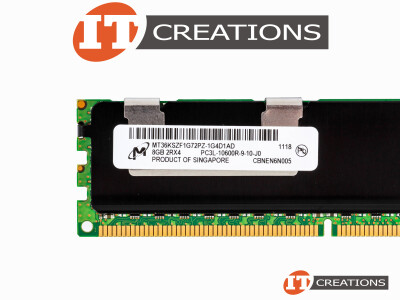 MICRON 8GB PC3L-10600R DDR3-1333 REGISTERED ECC 2RX4 CL9 240 PIN 1.35V LOW VOLTAGE MEMORY MODULE video