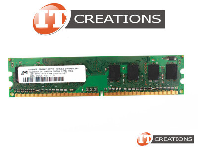 MICRON 1GB PC2-5300U DDR2-667 UNBUFFERED NON ECC 1RX8 CL5 240 PIN MEMORY MODULE video
