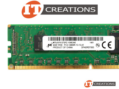 MICRON 4GB PC3-14900R DDR3-1866 REGISTERED ECC 1RX8 CL13 240 PIN 1.5V MEMORY MODULE video