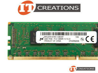 MICRON 4GB PC3-14900R DDR3-1866 REGISTERED ECC 1RX8 CL13 240 PIN 1.5V MEMORY MODULE video
