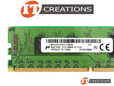 MICRON 4GB PC3-14900R DDR3-1866 REGISTERED ECC 1RX8 CL13 240 PIN 1.5V MEMORY MODULE video