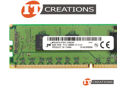 MICRON 4GB PC3-14900R DDR3-1866 REGISTERED ECC 1RX8 CL13 240 PIN 1.5V MEMORY MODULE video