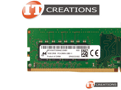 MICRON 16GB PC4-21300 DDR4-2666V-U UNBUFFERED NON ECC 2RX8 CL19 288 PIN 1.20V MEMORY MODULE ( PC4-2666V-U ) video