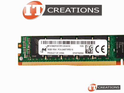 MICRON 16GB PC4-19200 DDR4-2400T-R REGISTERED ECC 1RX4 CL17 288 PIN 1.20V VERY LOW PROFILE MEMORY MODULE VLPDIMM VLPRDIMM RDIMM ( PC4-2400T-R ) video