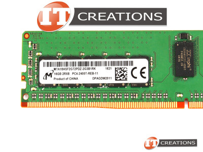 MICRON 16GB PC4-19200T-R DDR4-2400T-R REGISTERED ECC 2RX8 CL17 288 PIN 1.20V MEMORY MODULE ( PC4-2400T-R ) video