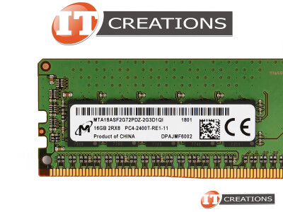 MICRON 16GB PC4-19200T-R DDR4-2400T-R REGISTERED ECC 2RX8 CL17 288 PIN 1.20V MEMORY MODULE ( PC4-2400T-R ) video