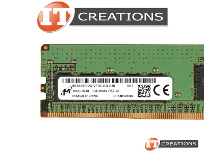 MICRON 16GB PC4-21300R DDR4-2666V-R REGISTERED ECC 2RX8 CL19 288 PIN 1.20V MEMORY MODULE ( PC4-2666V-R ) video