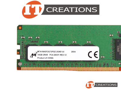 MICRON 16GB PC4-23466 DDR4-2933Y-R REGISTERED ECC 2RX8 CL21 288 PIN 1.20V MEMORY MODULE ( PC4-2933Y-R ) video