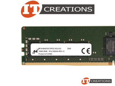 MICRON 16GB PC4-25600 DDR4-3200AA-R REGISTERED ECC 2RX8 CL22 288 PIN 1.20V MEMORY MODULE ( PC4-3200AA-R ) video