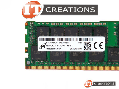 MICRON 16GB PC4-19200 DDR4-2400T-R REGISTERED ECC 2RX4 CL17 288 PIN 1.20V MEMORY MODULE ( PC4-2400T-R ) video