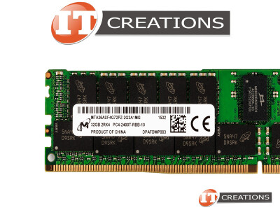 MICRON 32GB PC4-19200 DDR4-2400T-R REGISTERED ECC 2RX4 CL17 288 PIN 1.20V MEMORY MODULE ( PC4-2400T ) video