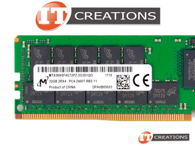 MICRON 32GB PC4-19200 DDR4-2400T-R REGISTERED ECC 2RX4 CL17 288 PIN 1.20V MEMORY MODULE ( PC4-2400T-R ) video