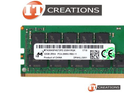 MICRON 32GB PC4-21300 DDR4-2666V-R REGISTERED ECC 2RX4 CL19 288 PIN 1.20V MEMORY MODULE ( PC4-2666V-R ) video