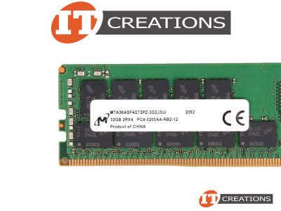 MICRON 32GB PC4-25600 DDR4-3200AA-R REGISTERED ECC 2RX4 CL22 288 PIN 1.20V MEMORY MODULE ( PC4-3200AA-R ) video